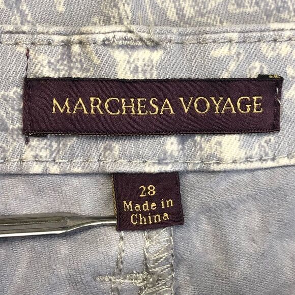 MARCHESA VOYAGE FLOCKED JACQUARD JEANS - Picture 9 of 11